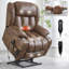 Fauteuil inclinable électrique Power Lift en métal et bois pour la détente à la maison