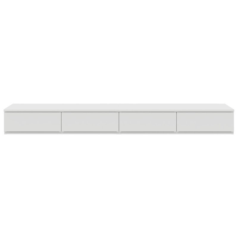 Bedside Tables Wood 150 X 36.5 X 16.5 Cm Bedside Table, White