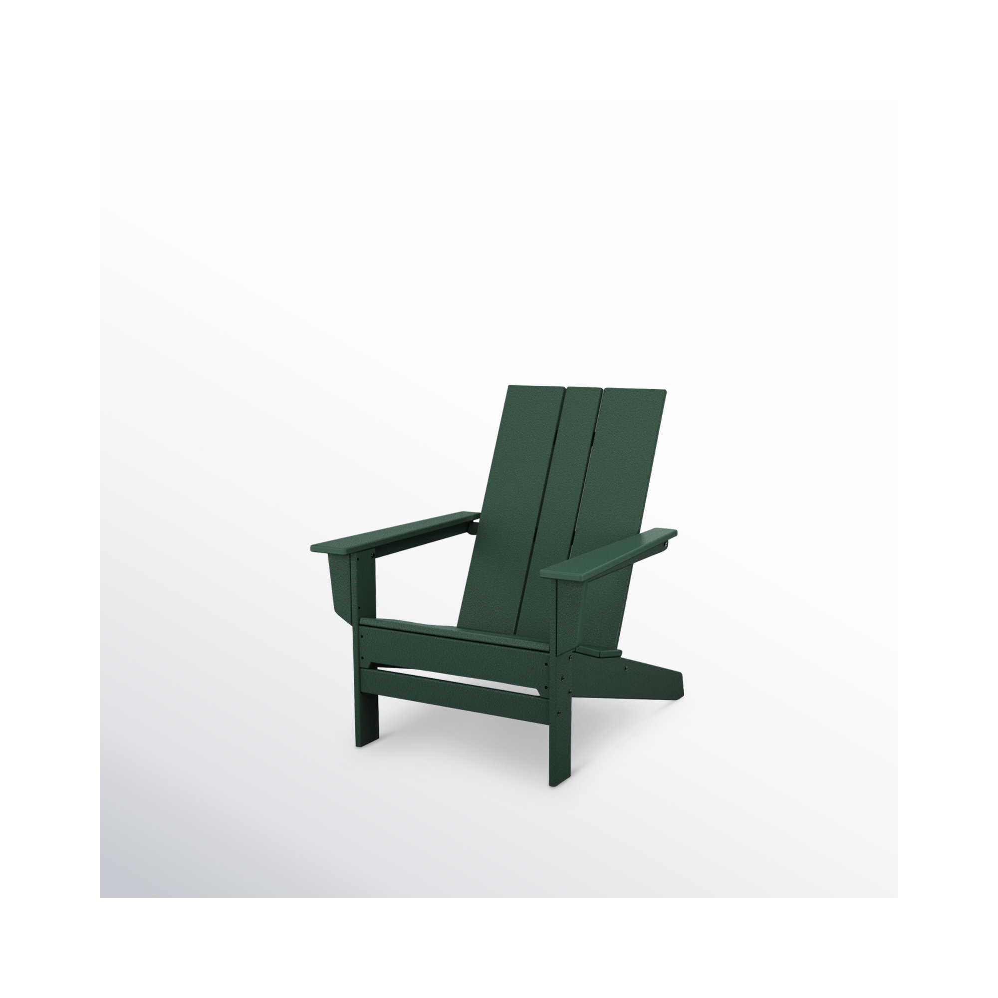 POLYWOOD x AllModern Oversized Plastic Adirondack Chair, Dark Green