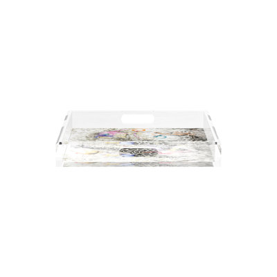 Arcadia Giraffe Scenic Acrylic Square Decorative Tray