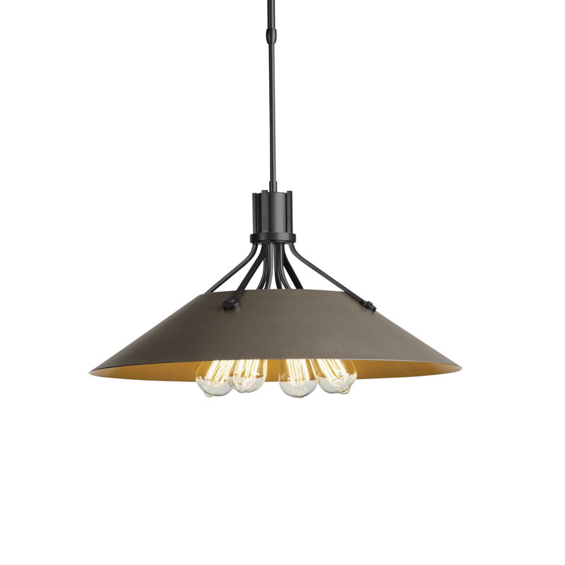 Henry 4 - Light Single Cone Pendant, Dark Smoke, Dark Smoke