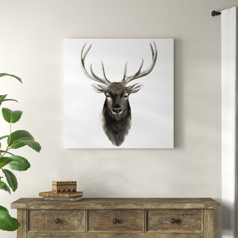 «Western Animal Study V» par Grace Popp - reproduction d'art sur toile, H 36 po x l 36 po, Toile tendue