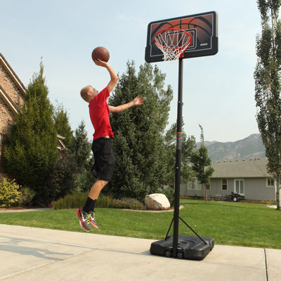 Lifetime Height Adjustable Portable Basketball Hoop (44" Impact Backboard)