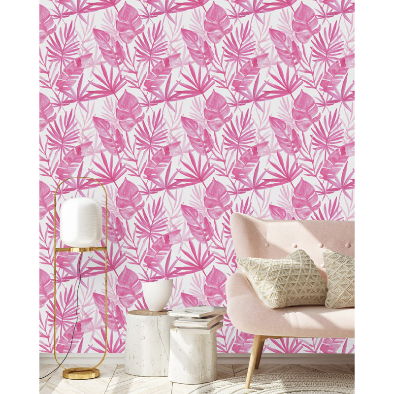 Panneau de papier peint floral Honya, L 2,08 pi x L 18,75 pi
