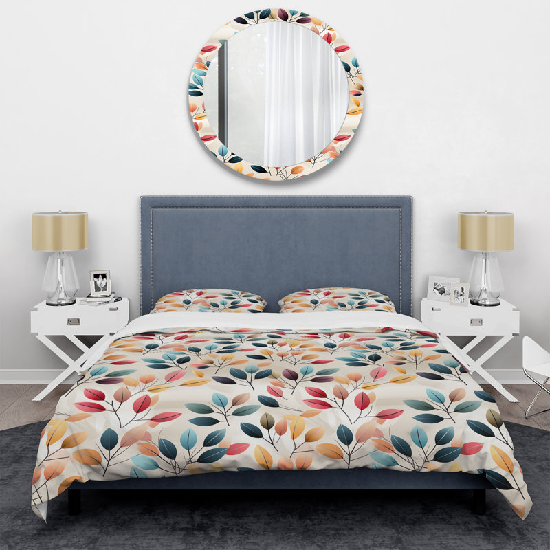 Ensemble de housse de couette géométrique Modern Zen II - Microfibre de polyester
