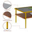 Table basse rectangulaire en verre trempé avec finition et cadre en métal-1989042221