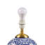 Lampe de table bleue en céramique