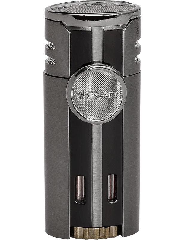 Xikar HP4 Diamond Quad Flame Cigar Lighter, Gray