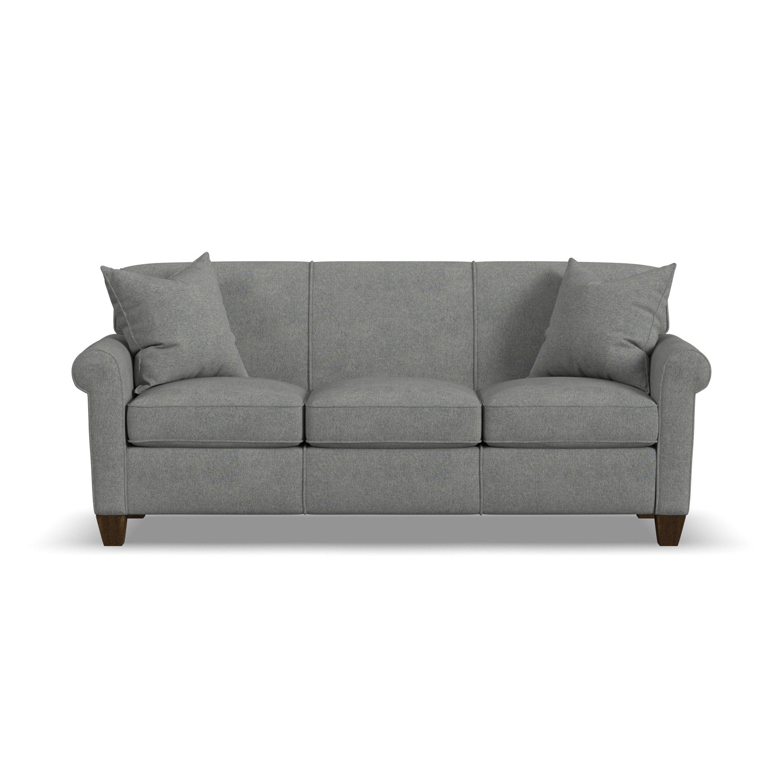 Finnian 82" Sofa, Pebble Silver 100% Polyester