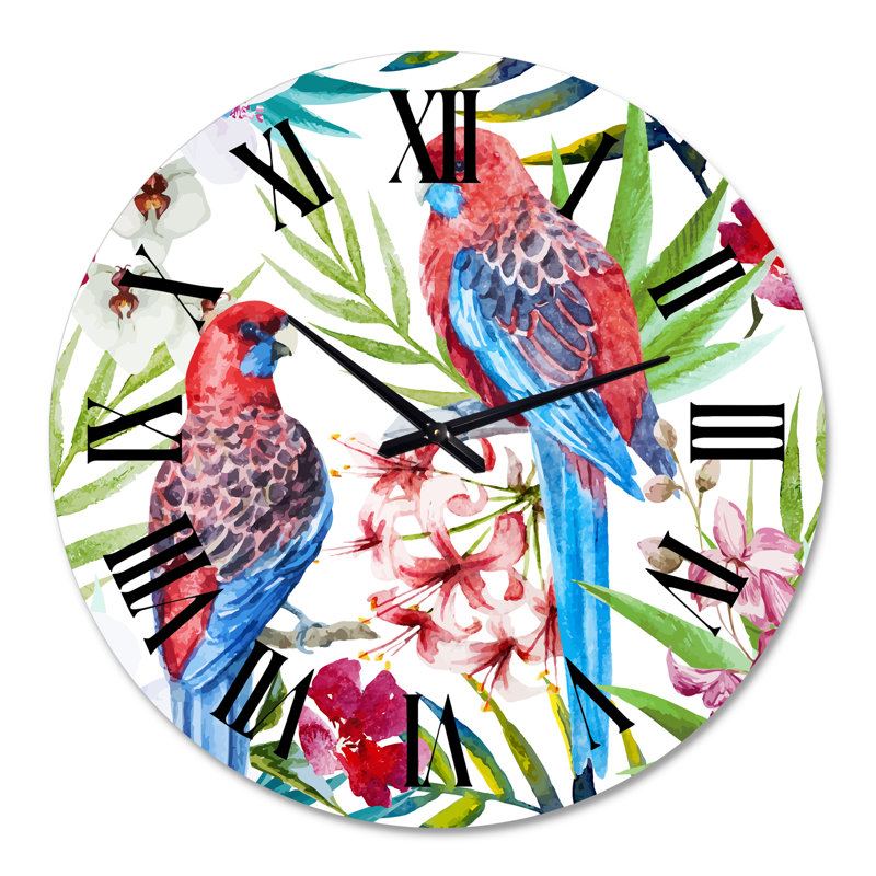 Rosella Bird - Horloge murale traditionnelle, Grand
