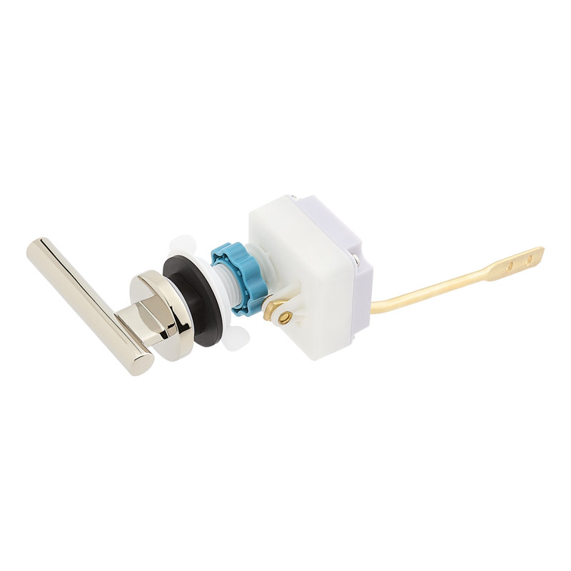 Modern Side Flush Handle, Polished Nickel