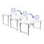 Rectangle 120cm Folding Trestle Table for Picnic, BBQ White