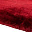 Plush Deep Pile Shaggy Red Rug-25470041