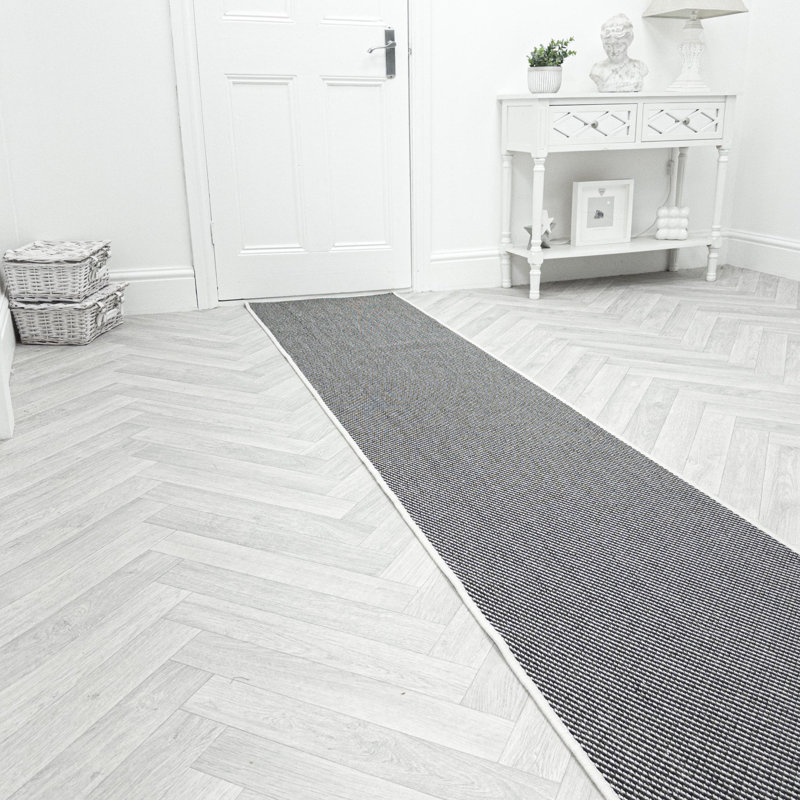 Runner Solid Colour Flatweave Area Rug, Runner 60 x 270 cm