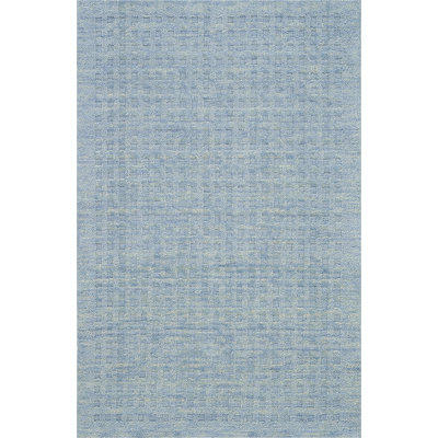 Tapis bleu fait à la main Ardell
