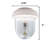 Light My Shed IV Solar LED Area Light with 2-Light Integrated Bright White Light Bulb