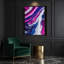 Abstrait art fluide sur toile bleue 49-1028716523
