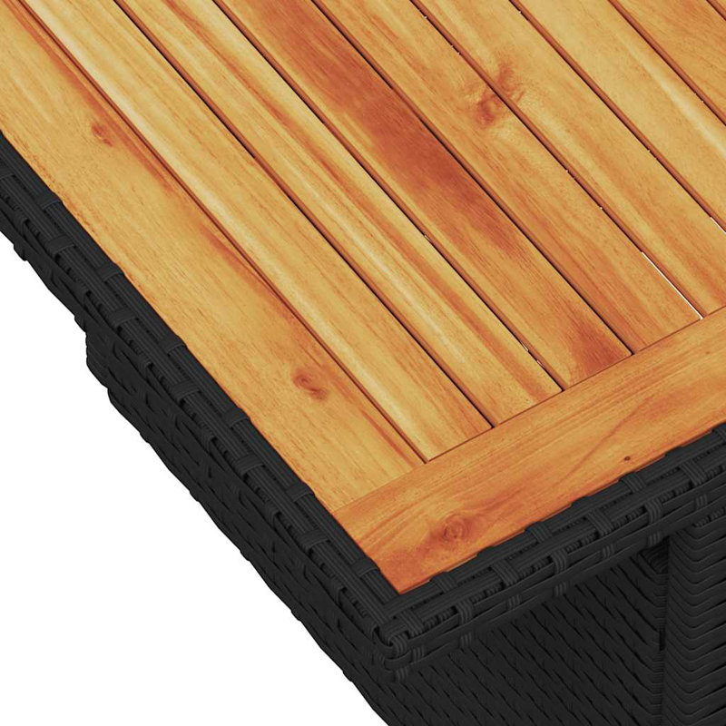 Ensemble de canapé modulaire en rotin PE noir 9 pièces Vidaxl