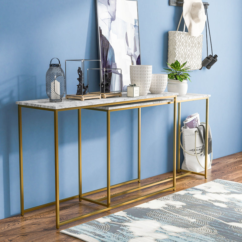 47.25'' Console Table, White