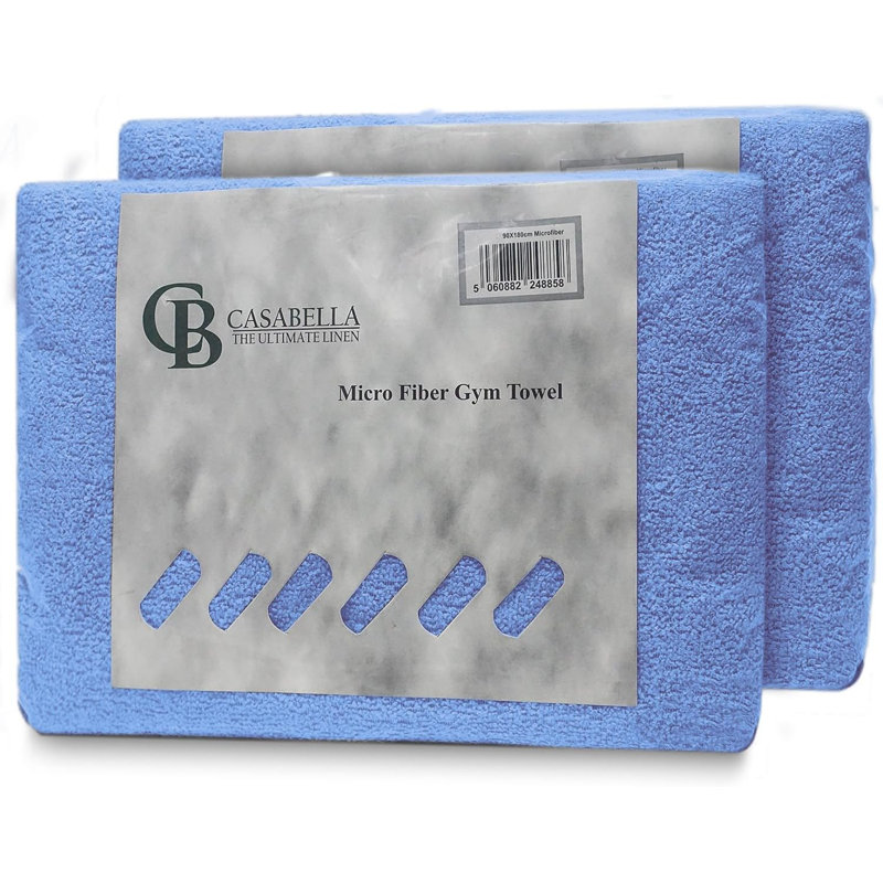 Microfiber Fast Drying Guest Towel, Blue, 4