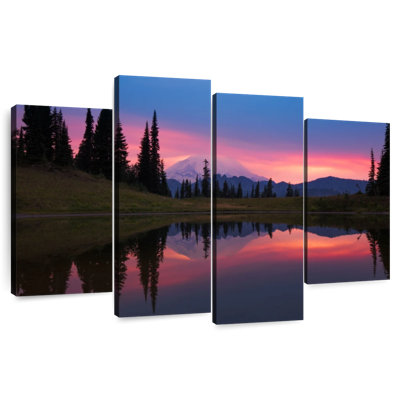 Romantic Mount Rainier Sunset