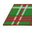 Tapis décoratif vert écossais privette-730287432