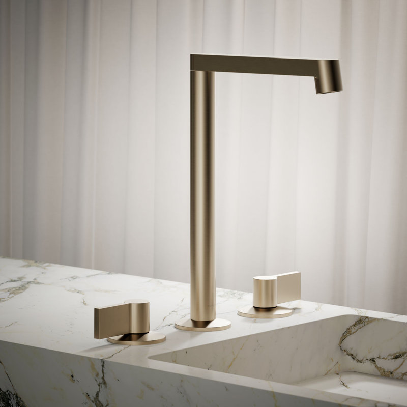 Components Tallbathroom Sink Spout with Row Design, Vibrant Brushed Bronze