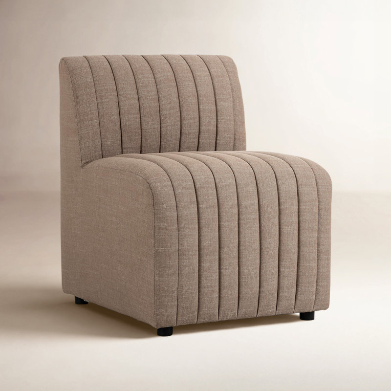 Grayson Upholstered Dining Chair, Crypton Nomad Taupe Polyester Blend
