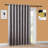Nakagawa Damask Embossed Room Darkening Patio Door Curtain Panel for Patio Doors or Extra Large Windows-850377577-931162027