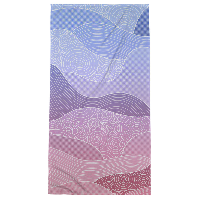 Katelyn Elizabeth Bath Towel, Blue/Pink