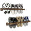 6 Pair Solid Wood Shoe Rack