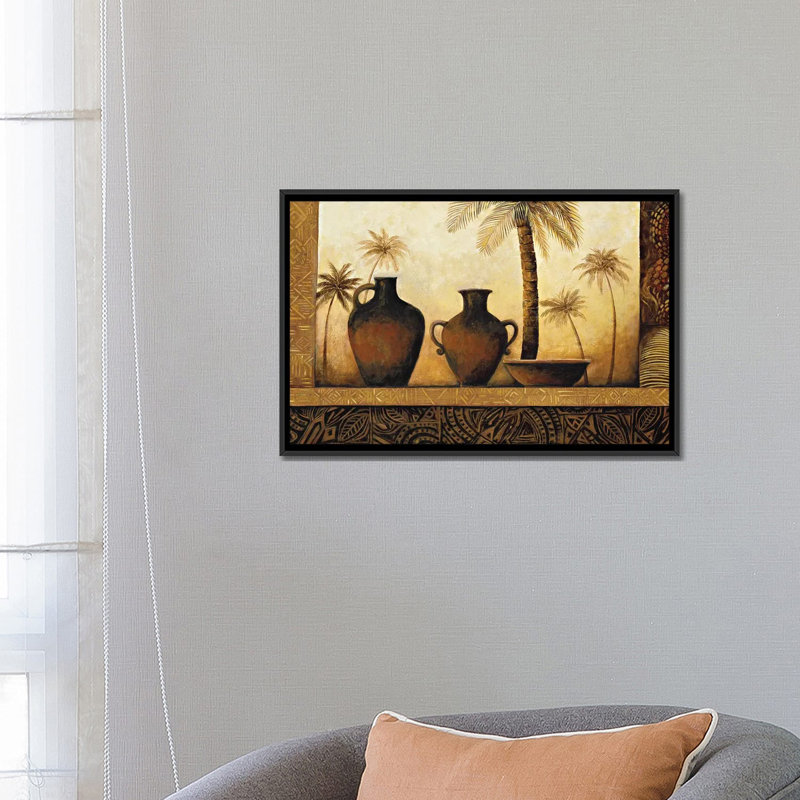 " Enchantment " by Sarah Williamson, 18" H x 26" W x 1.5" D, Black Framed Canvas, White
