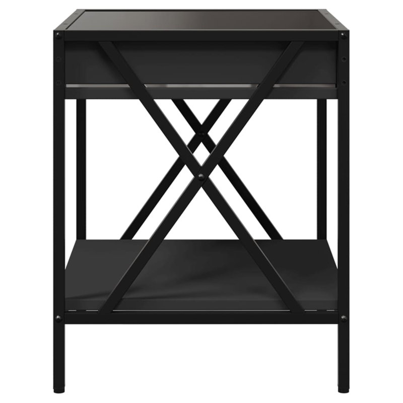 40cm W Bedside Table, Black