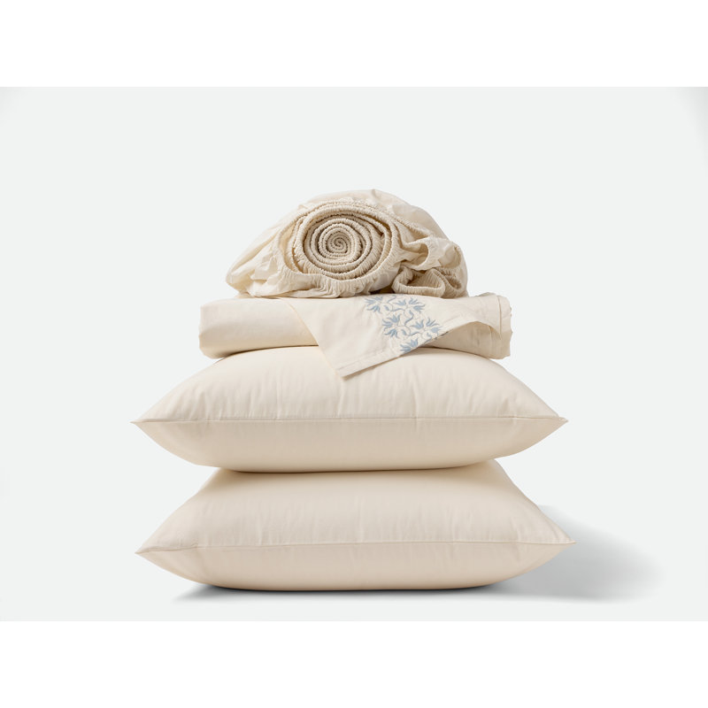 Refined Organic Percale Sheet Set, King, Seal Lily