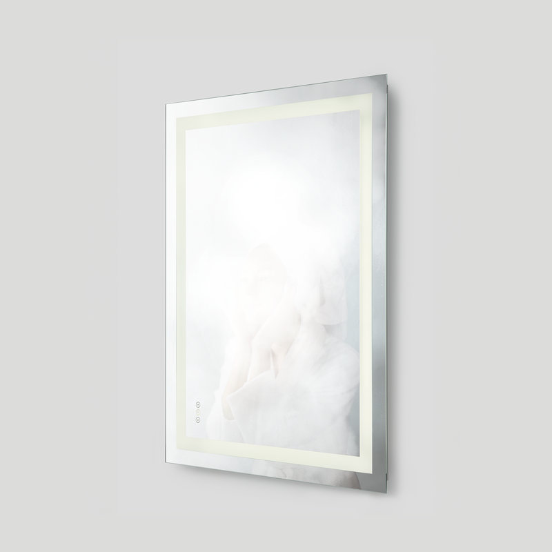 Jahon Rectangle Frameless Anti-Fog Wall Mirror, 36" x 48"