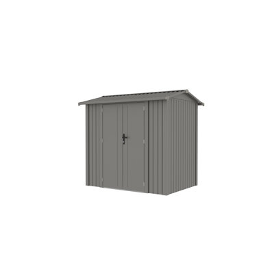 Gazebo Penguin Willow 7.6 Ft x 5.8 Ft Metal Shed-Slate