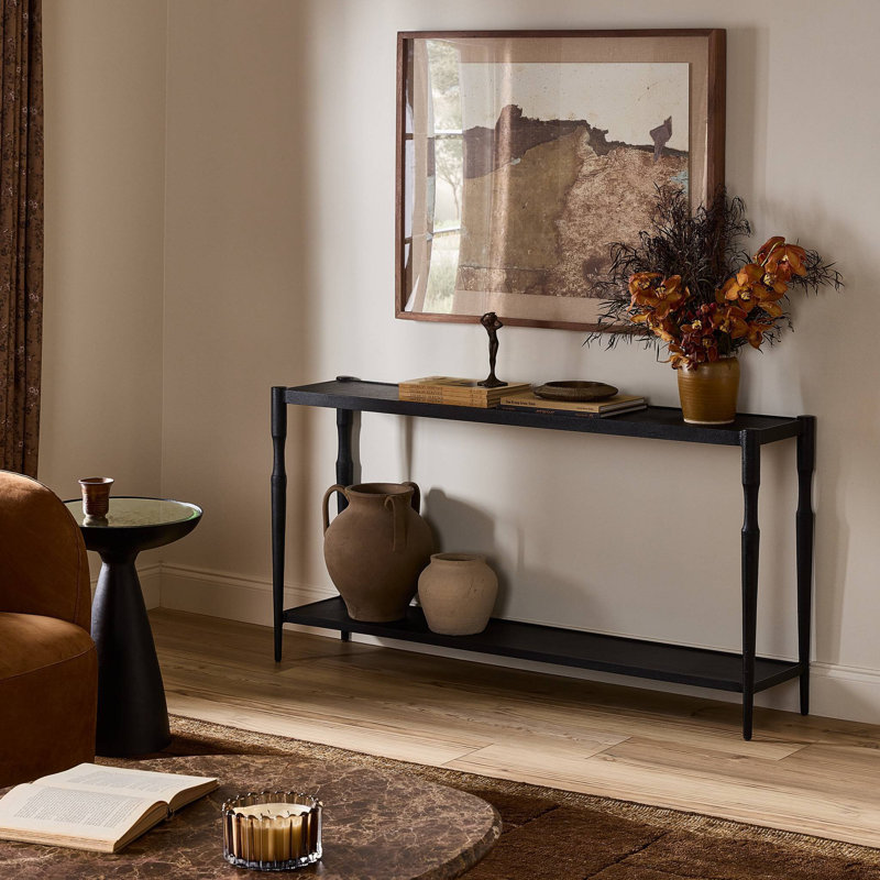 Augusta Console Table- 60"-Textured Iron