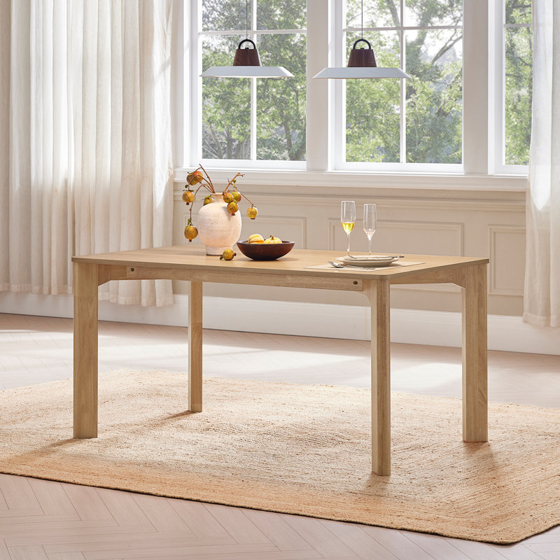 5-Piece Wood Upholstered Dining Set, Orange