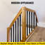Ensemble de balustres d'escalier en métal H 29,5 po x l 1 po x P 0,1 po