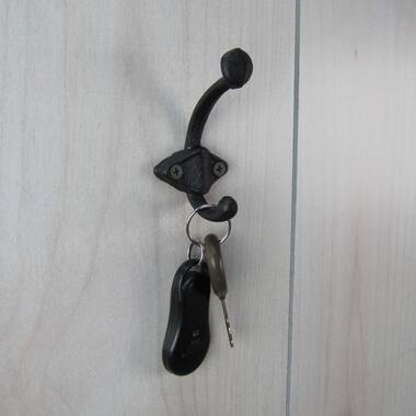 GlideRite 1-3/4 in. Classic Small Single Wall Coat Hooks Matte