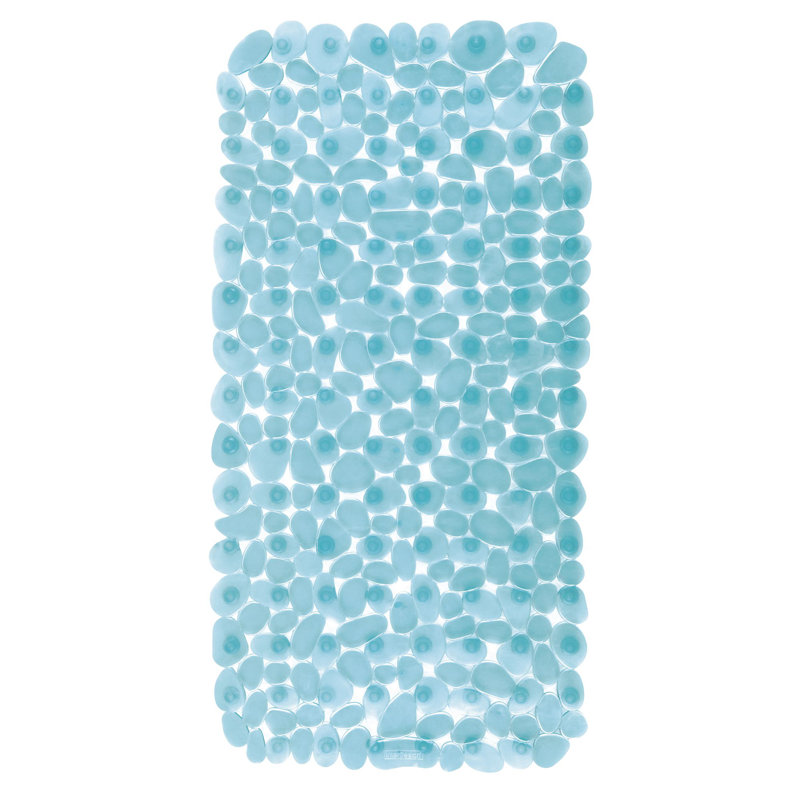 Sydni Plastic / Acrylic Non-Slip Shower Mat, Blue