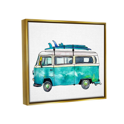 " Summer Vacation Surfboard Van " by Paul McCreery