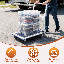 Chariot à plateforme pliable, chariot pliable avec roues pivotantes pour l'entrepôt domestique, capacité de 440 lb-117281231