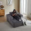 Fauteuil moelleux en velours côtelé Fluffy