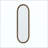 Retro Oval Iron Art Wall Mirror, Antique Effect Decorative Hanging Mirror, Stylish Wall Mount Vanity Mirror for Entryway, Living Room, Bedroom