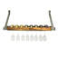Signature 8 Bottle Wall Mounted Wine Bottle Rack and Glass Rack