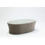 Spinner Outdoor Oval Coffee Table