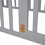 Structure de lit simple en bois avec clôture et porte, blanc-1497846044-1542682079