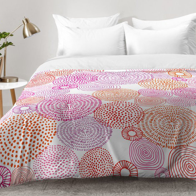 Camilla Foss Polyester Geometric Shapes Comforter Set, Full/Queen Comforter + 2 Standard Shams