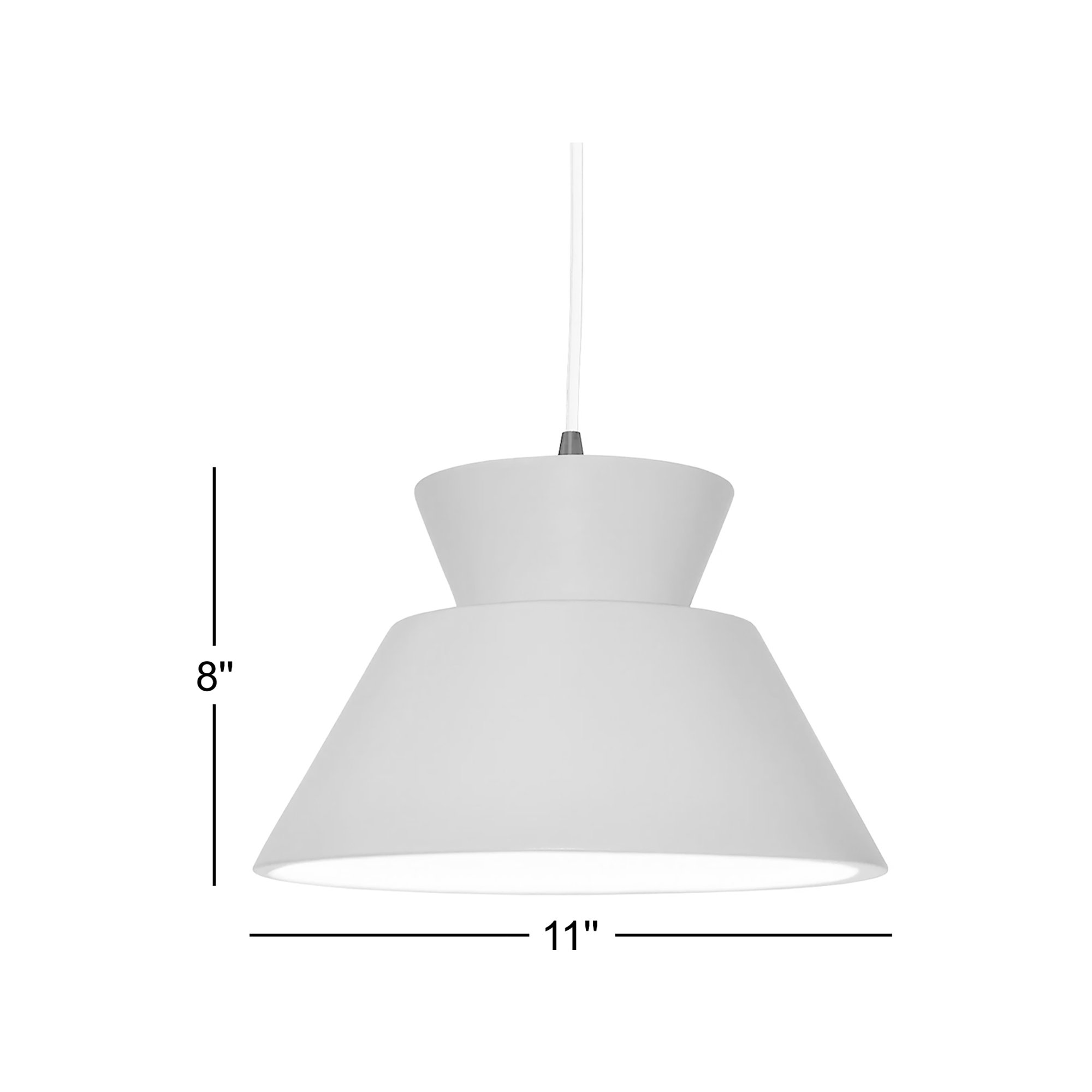 Logan 1 - Light Single Geometric LED Pendant, Antique Brass, LED, Adobe